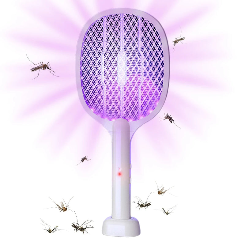 Raquete Elétrica Mata Mosquito com Led Ultravioleta