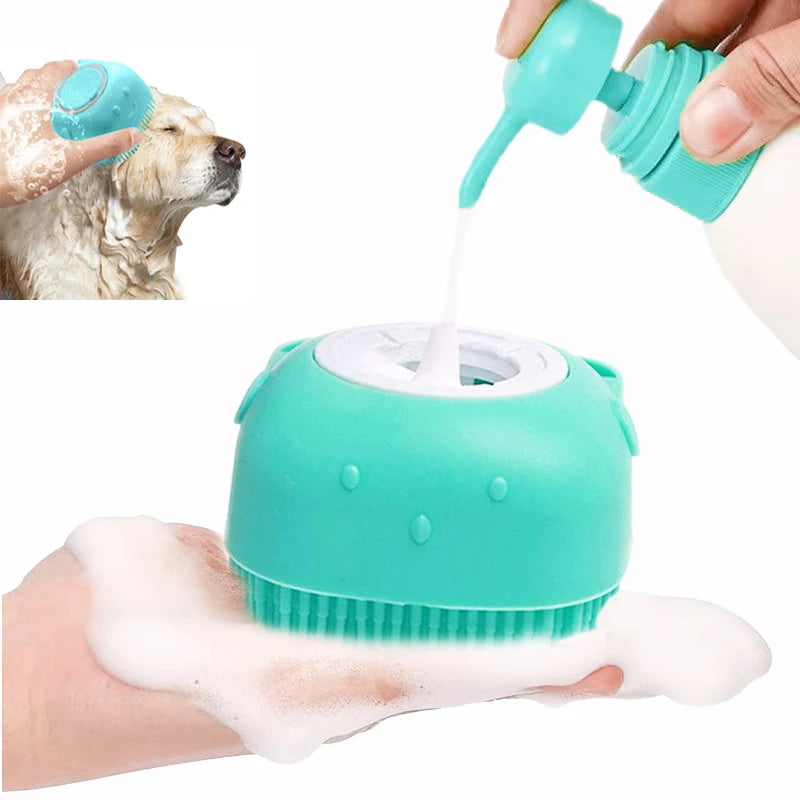 Escova de Banho Massageadora para Pets